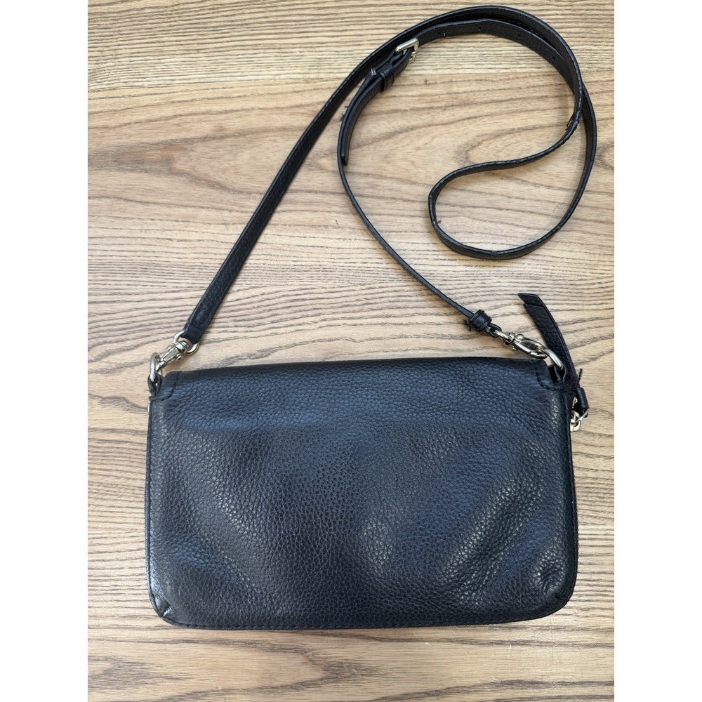 KATE SPADE New York Cobble Hill Black Pebbled Leather Expandable Crossbody Purse - Picture 2 of 14